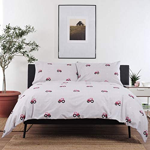 Deyong-Red-Tractor-Duvet-Set-Single-Double-King-Superking