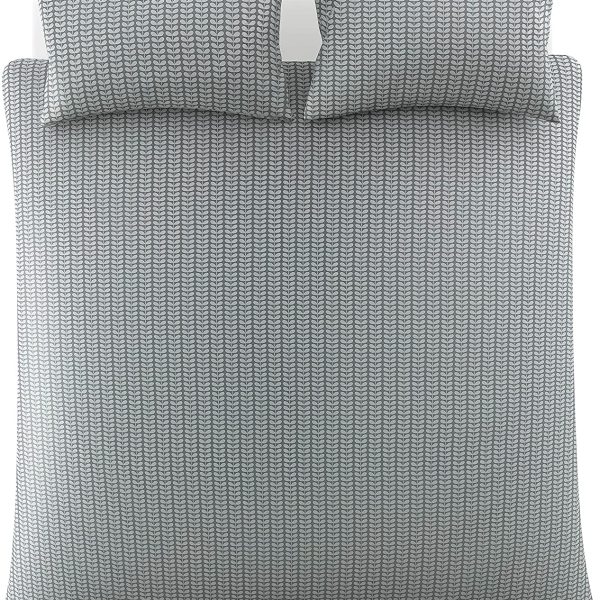 Orla Kiely Tiny Stem Light Cool Grey 100% Cotton Bedding