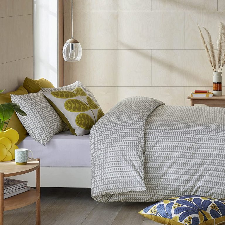 Tiny Stem Grey Bedding in 100 Cotton by Orla Kiely