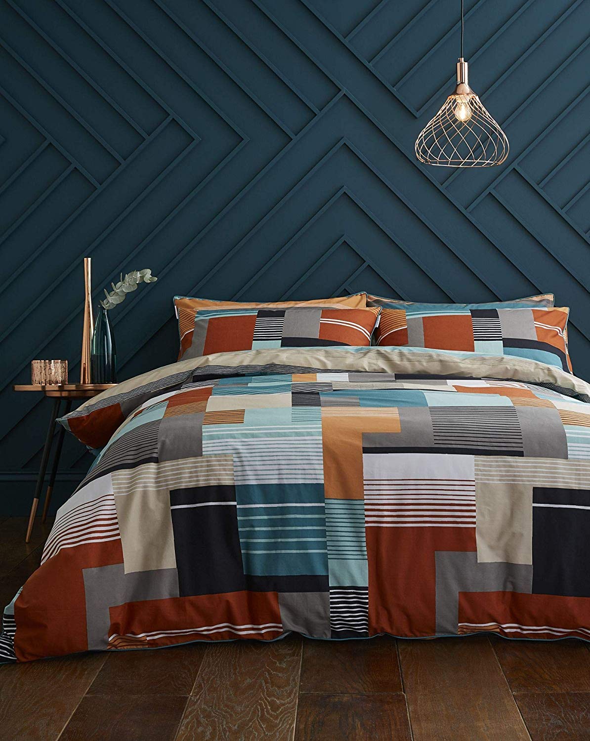 Horizon Teal Duvet Cover Set Teal From Content By Terence Conran