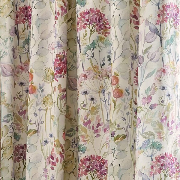 Country Hedgerow Lined Curtains Pencil Pleat by Voyage Maison