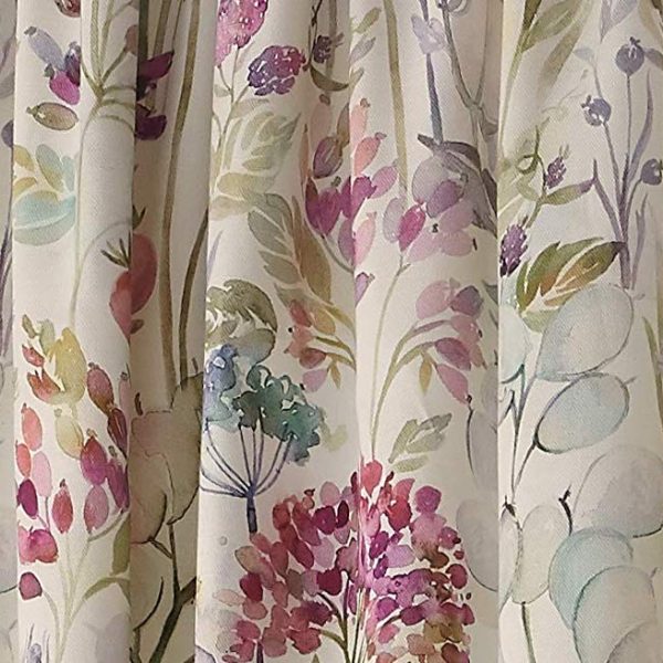 Country Hedgerow Lined Curtains Pencil Pleat by Voyage Maison