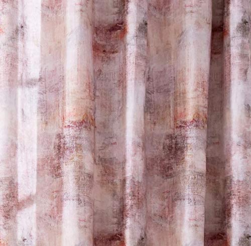 Voyage Maison Monet Amber Pink Eyelet Lined Curtains