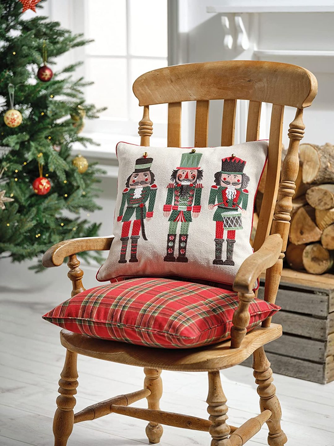 Walton-Co-Christmas-Embellished-Nutcracker-Filled-Cushion-43cm-x-43cm