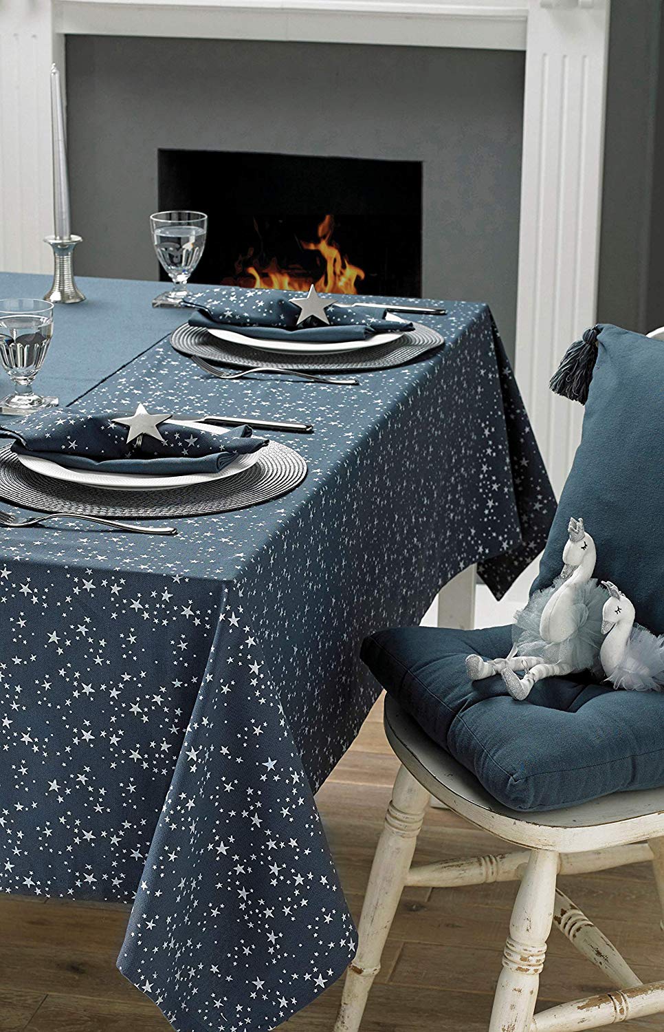 walton & co starry night christmas table textiles