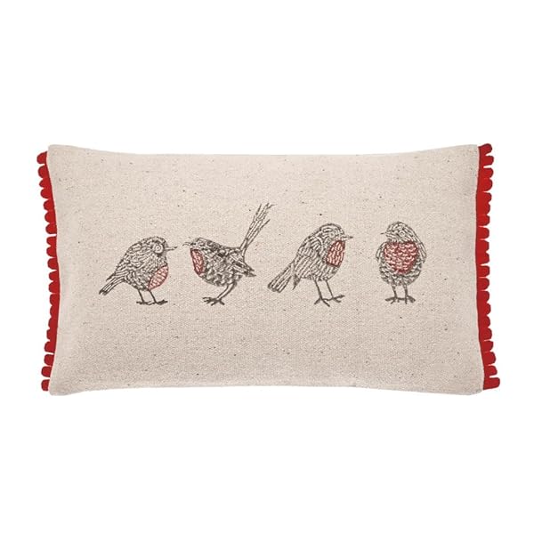 Walton & Co Forest Robin Filled Cushion 30cm x 50cm