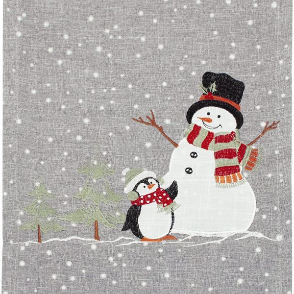 Walton-Co-Snowman-Penguin-Christmas-Table-Runner-Grey-35cm-x-175cm-B09JXY2934-2